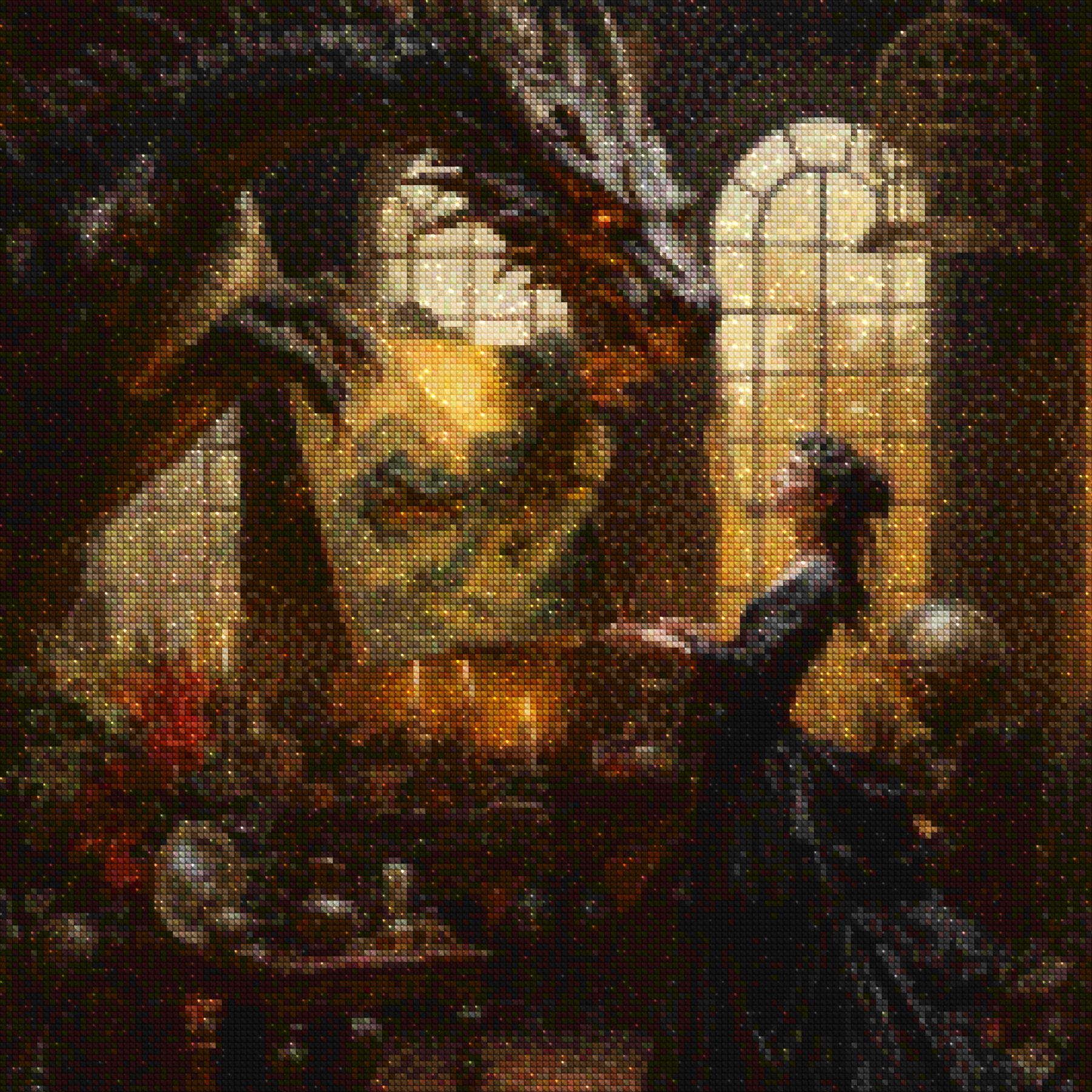 Diamantmaleri - Dragen og maleren - SEOS Shop ®