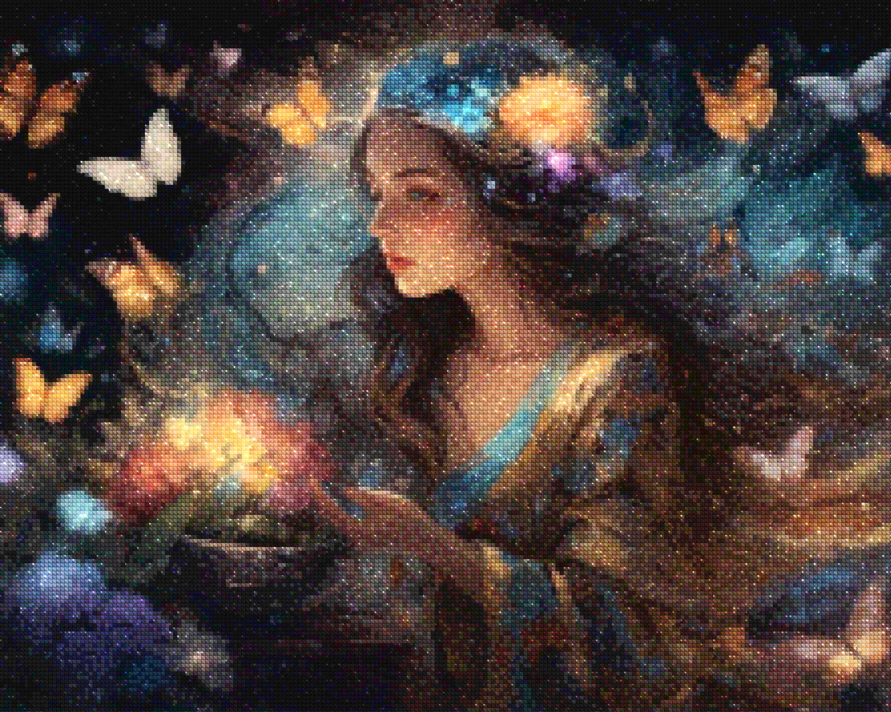 Diamantmaleri - Sommerfuglefortryllerinde - SEOS Shop ®