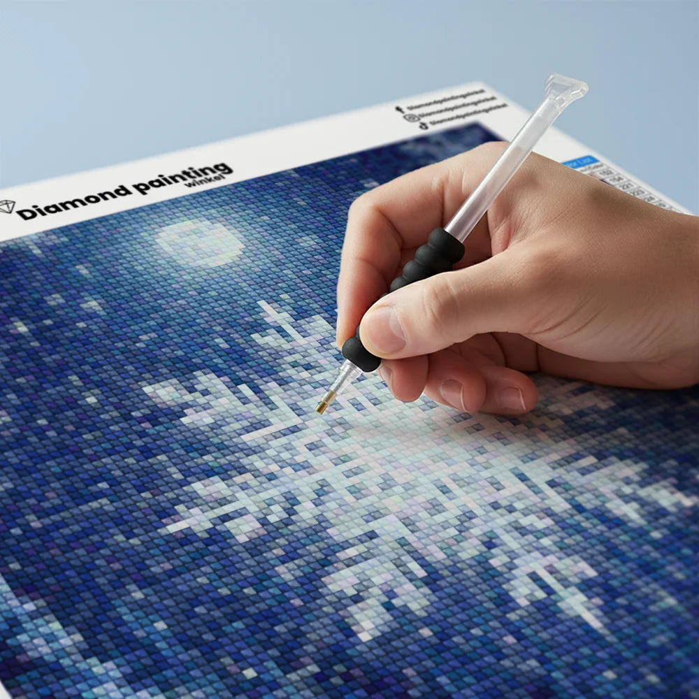 Mini diamantmaleri - Kirsebærflod