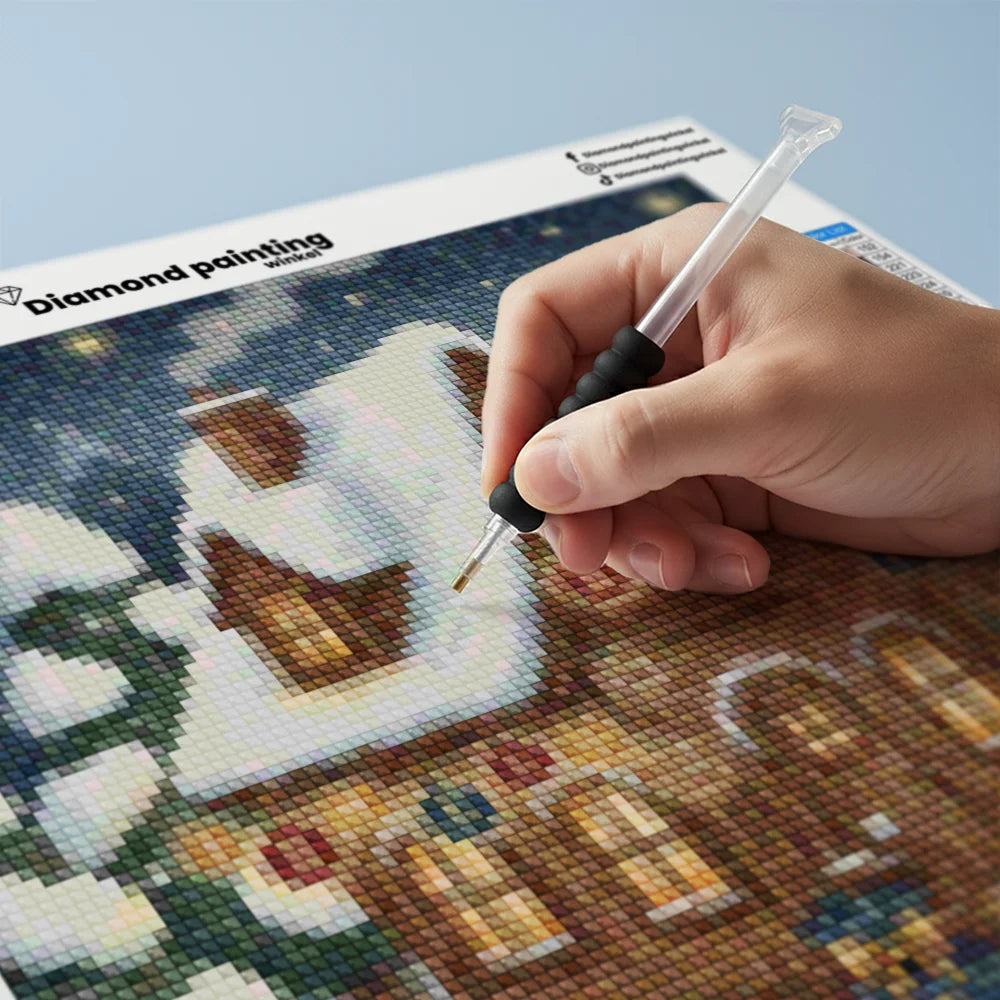 Mini diamantmaleri - Kirsebærflod