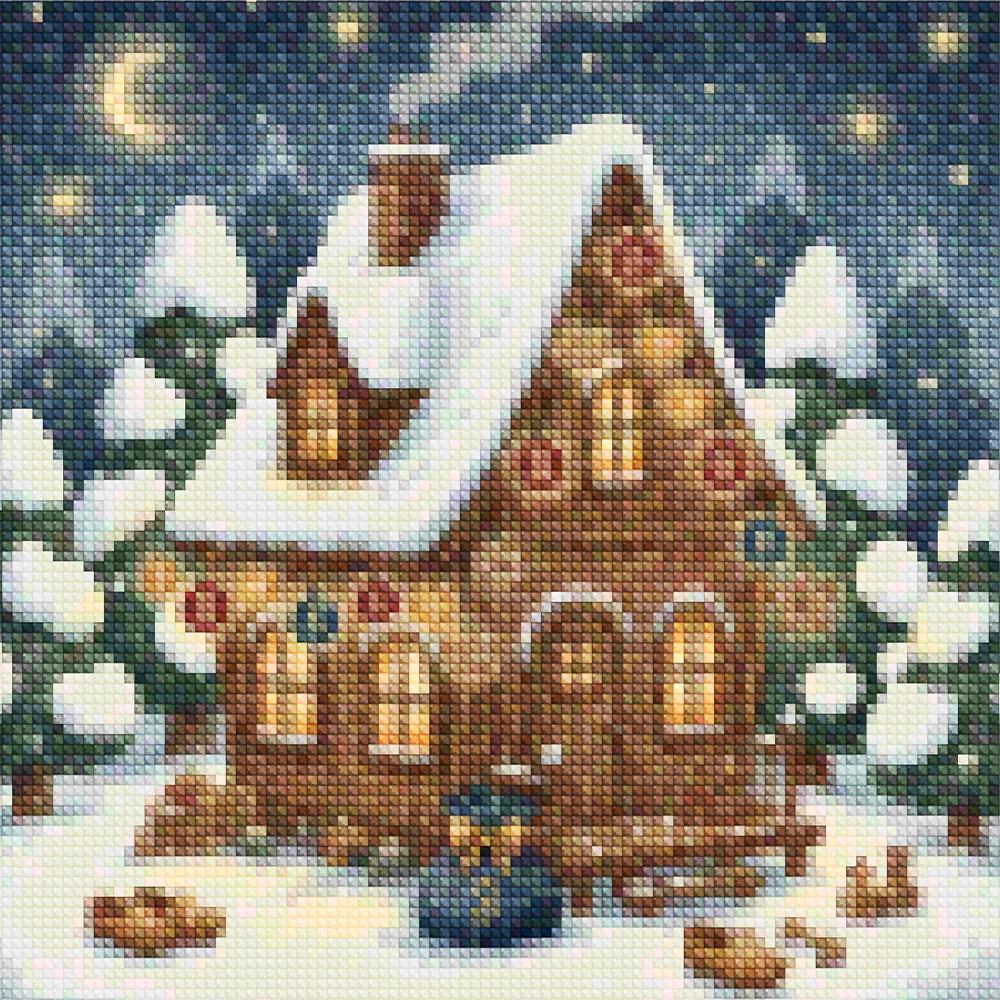 Mini diamantmaleri - Kirsebærflod