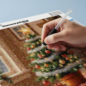 Mini diamantmaleri - Kirsebærflod