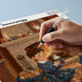 Mini diamantmaleri - Kirsebærflod