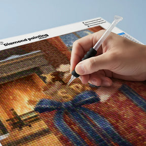 Mini diamantmaleri - Kirsebærflod