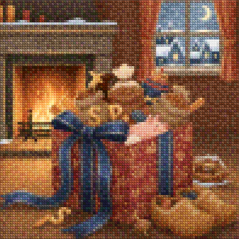 Mini diamantmaleri - Kirsebærflod