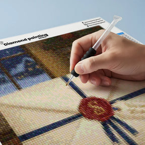 Mini diamantmaleri - Kirsebærflod