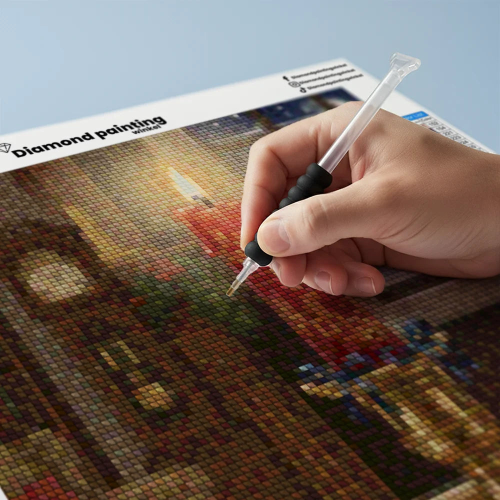 Mini diamantmaleri - Kirsebærflod