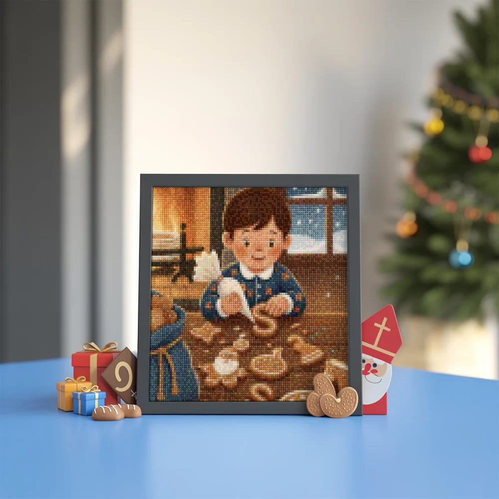 Mini diamantmaleri - Kirsebærflod