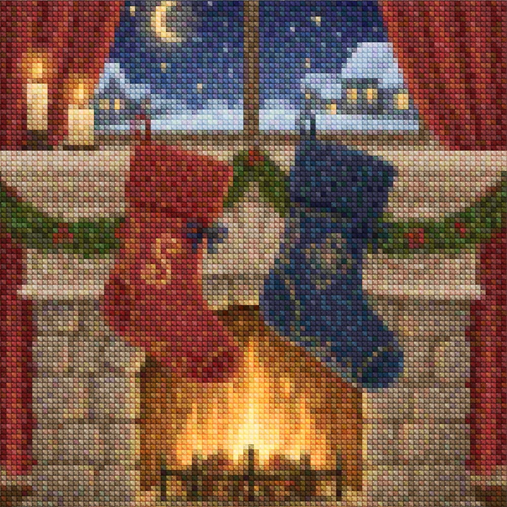 Mini diamantmaleri - Kirsebærflod