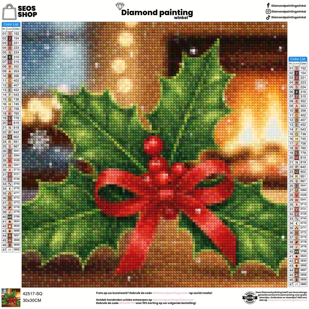 Mini diamantmaleri - Kirsebærflod