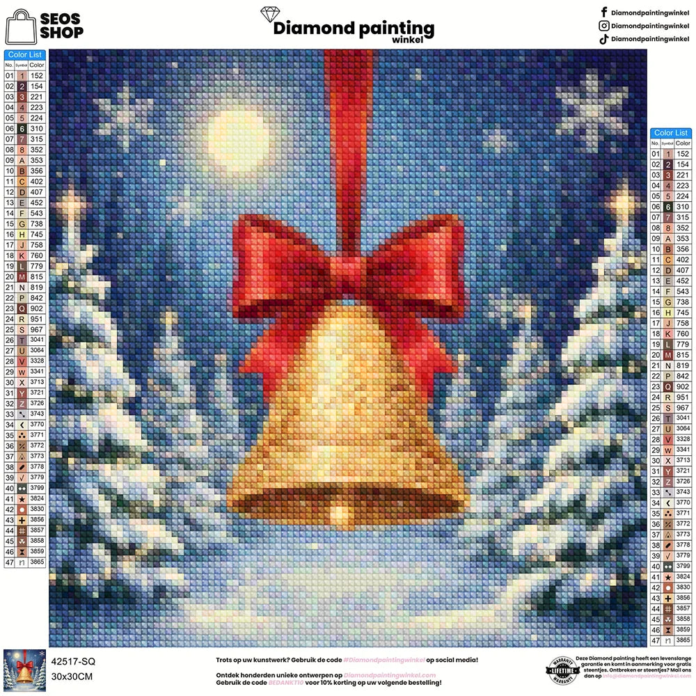 Mini diamantmaleri - Kirsebærflod