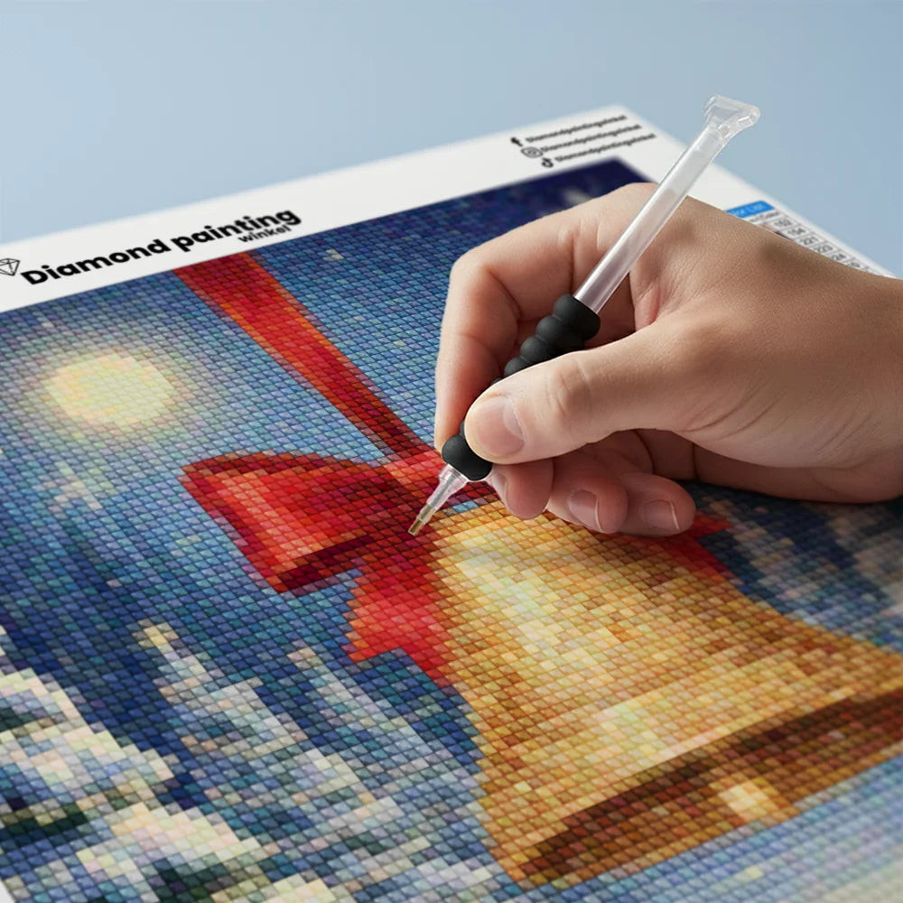 Mini diamantmaleri - Kirsebærflod