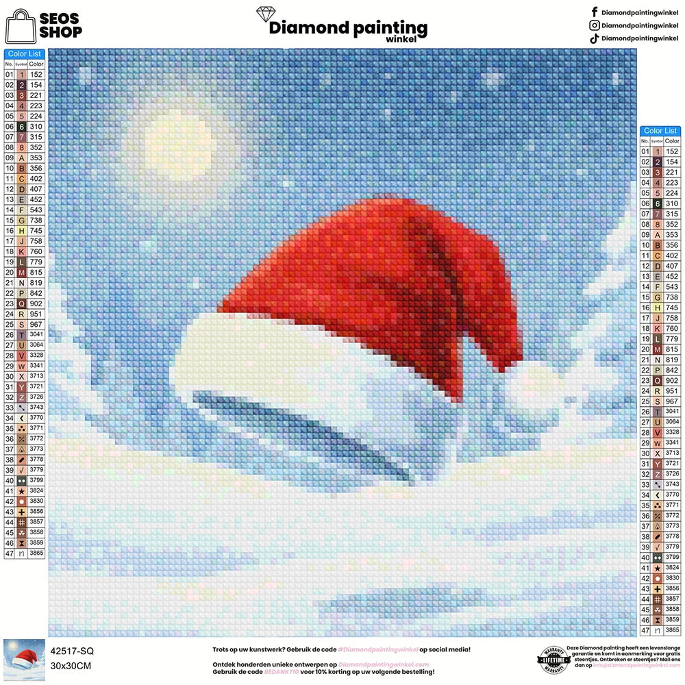 Mini diamantmaleri - Kirsebærflod