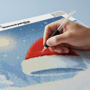 Mini diamantmaleri - Kirsebærflod