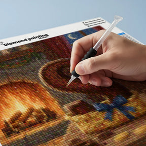 Mini diamantmaleri - Kirsebærflod