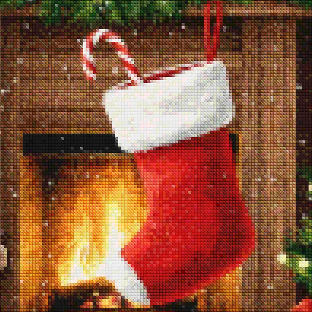 Mini diamantmaleri - Kirsebærflod