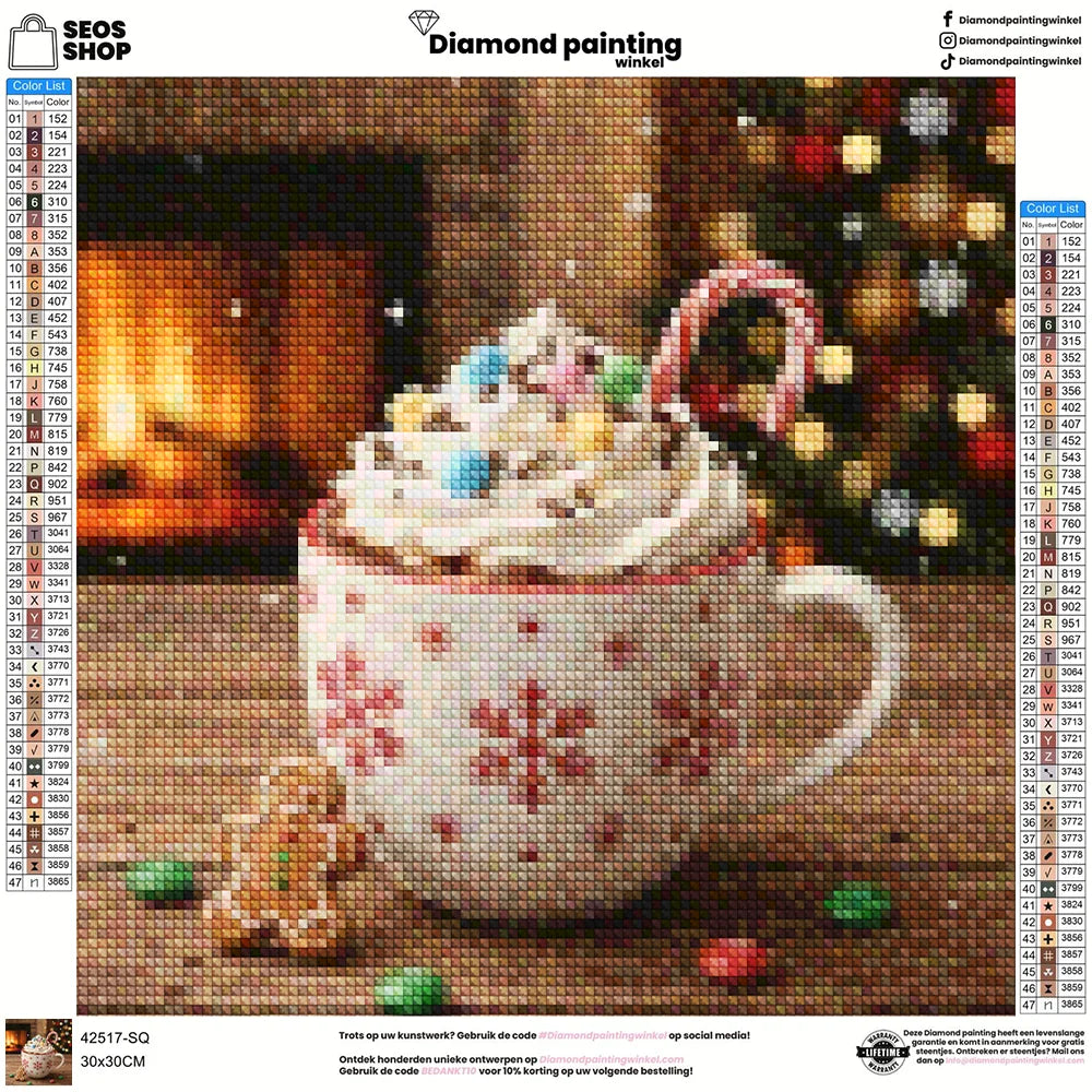 Mini diamantmaleri - Kirsebærflod