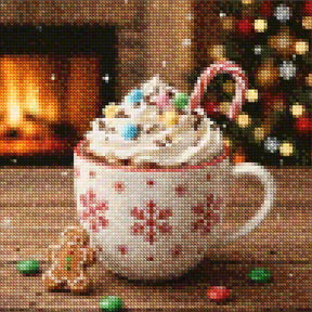 Mini diamantmaleri - Kirsebærflod