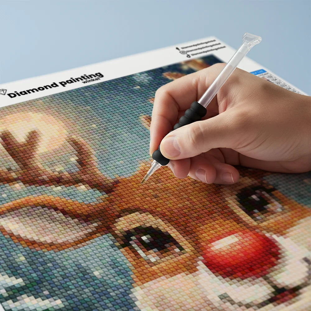 Mini diamantmaleri - Kirsebærflod