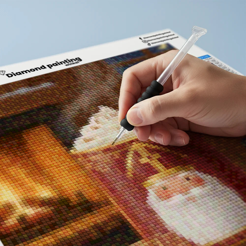 Mini diamantmaleri - Kirsebærflod