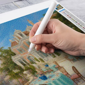 Diamantmaleri - Kystdrømmelandskab