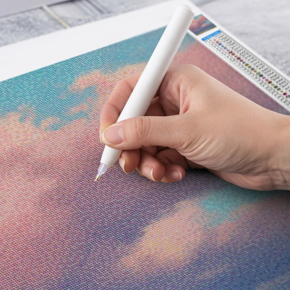 Diamantmaleri - Lyserøde himmel