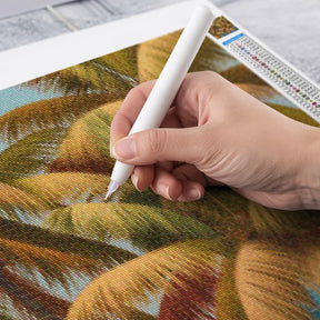 Diamantmaleri - Gyldne palmer