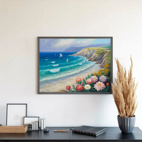 Diamantmaleri - Blomstrende kyst