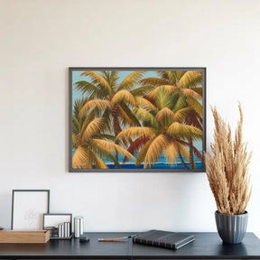 Diamantmaleri - Gyldne palmer