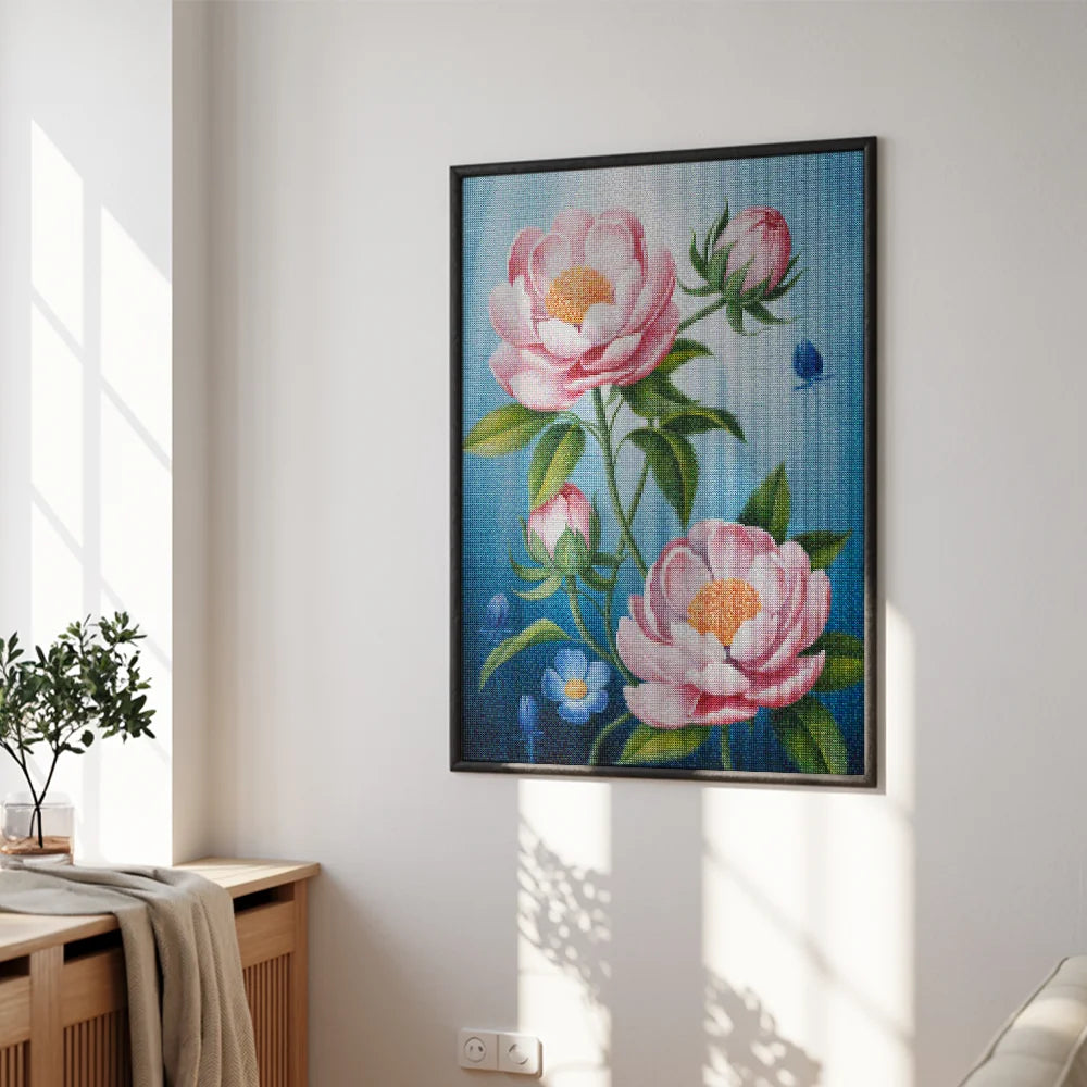Diamantmaleri - Blomstrende stilhed