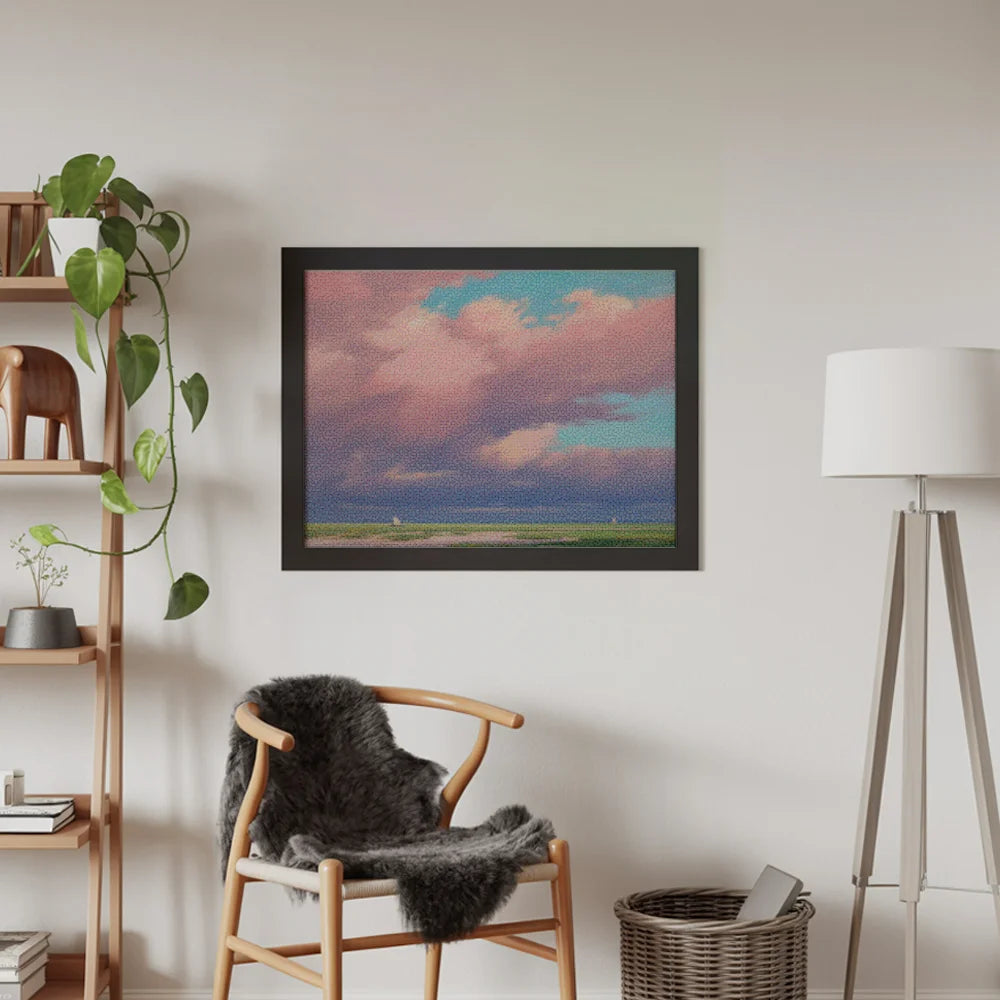 Diamantmaleri - Lyserøde himmel