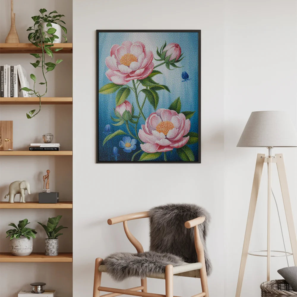 Diamantmaleri - Blomstrende stilhed