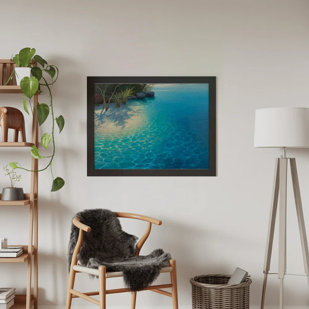 Diamantmaleri - Blå Lagune