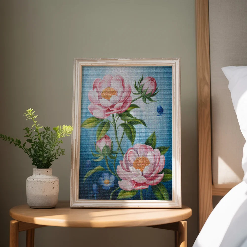Diamantmaleri - Blomstrende stilhed