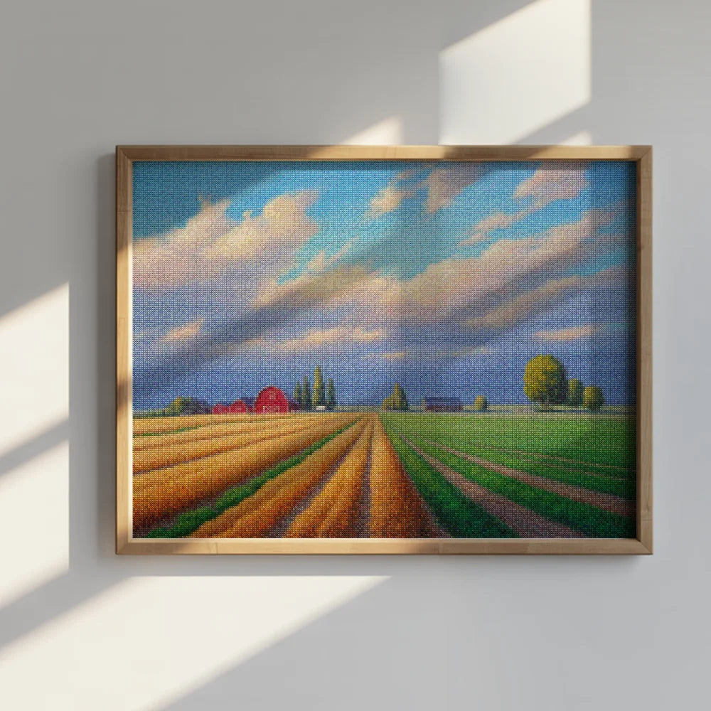 Diamantmaleri - Lys horisont