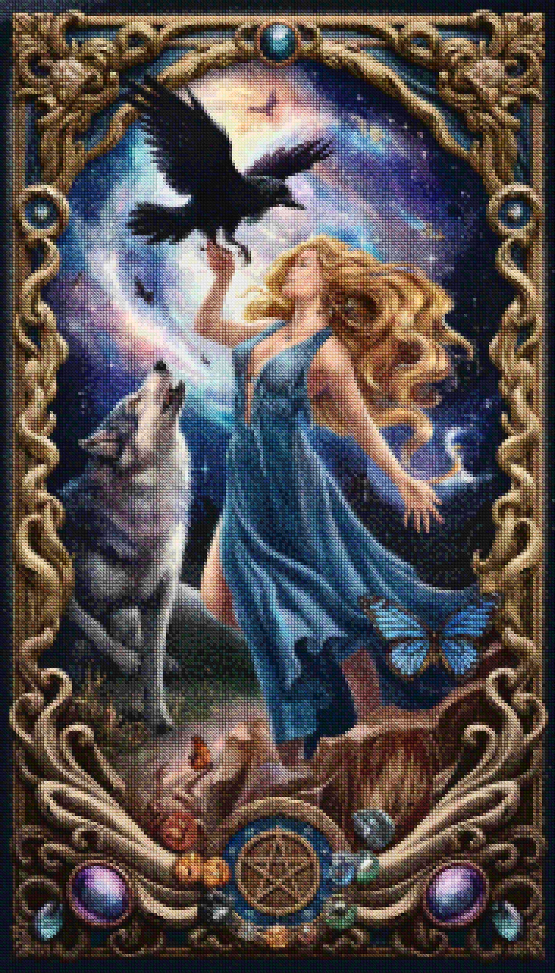 Diamantmaleri - Mystisk Vogter