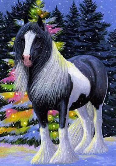 Diamantmaling Hest i sneen - SEOS Shop ® 