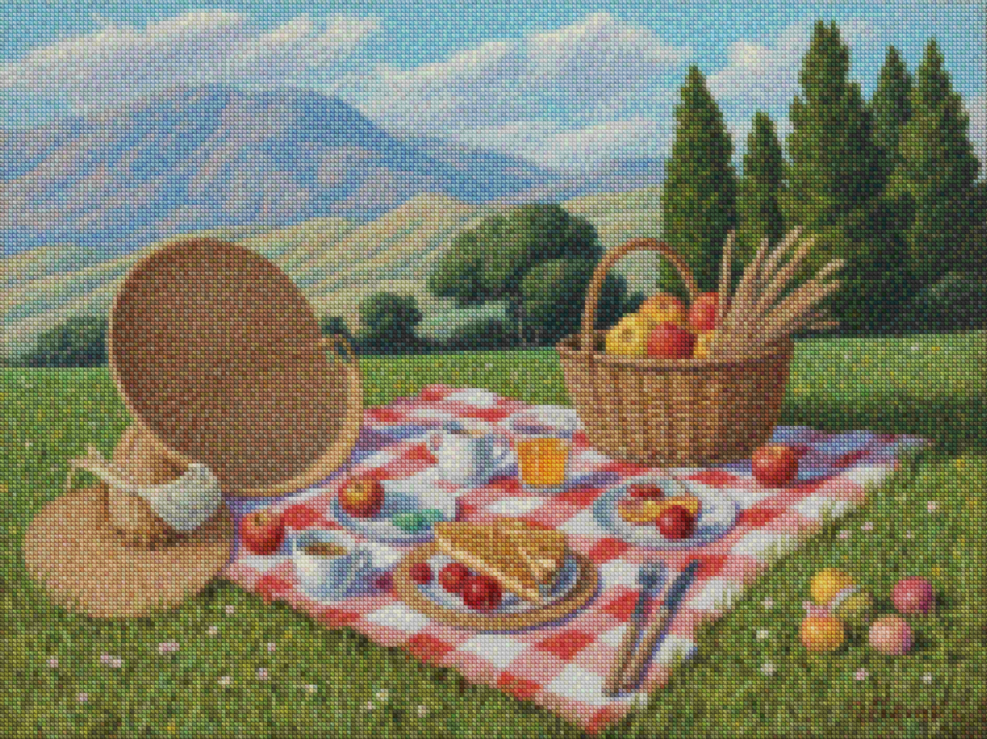 Diamantmaleri - Pastel Picnic