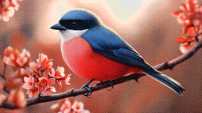 Diamantmaleri - Fredelig aborre