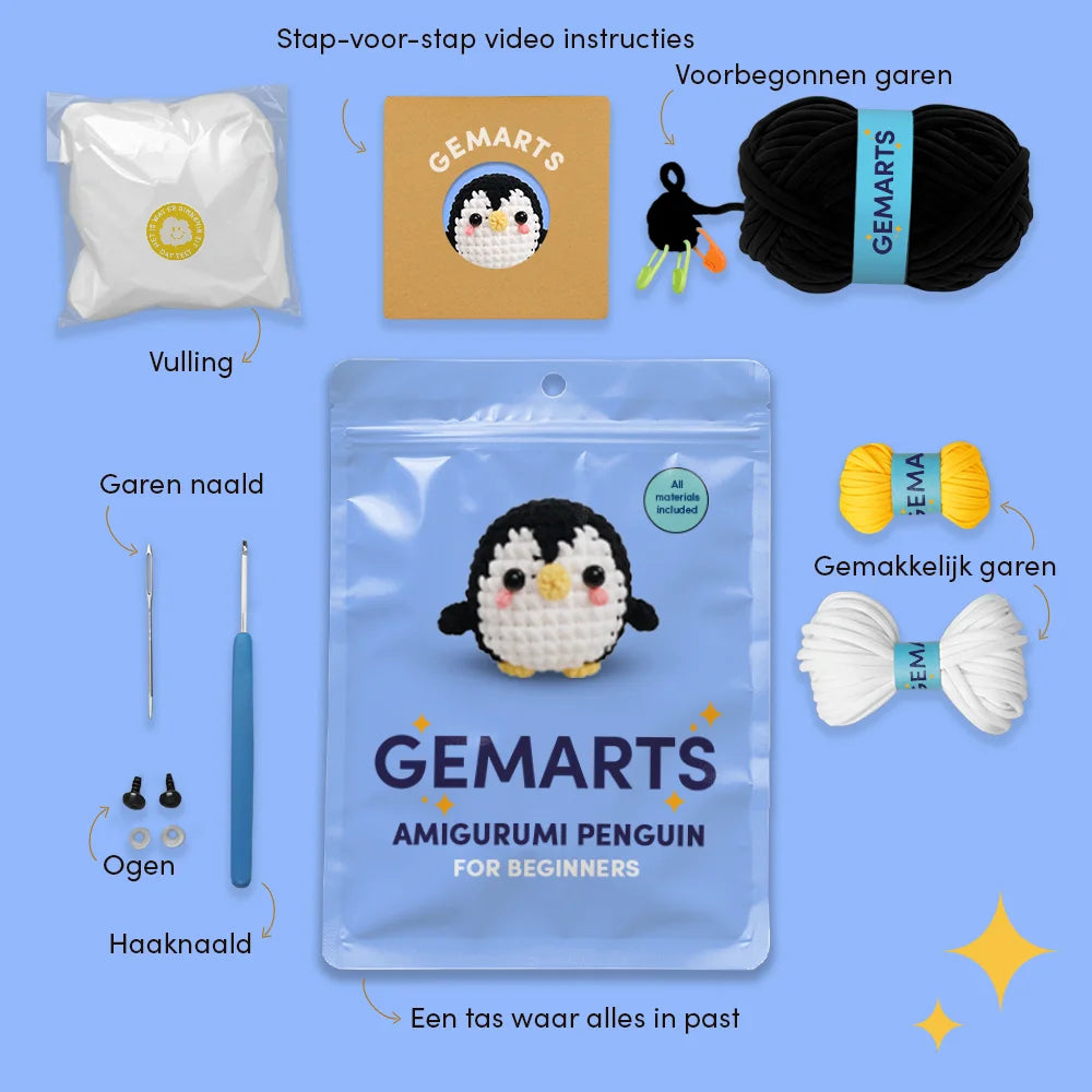 Amigurumi Pingvin - Gemarts