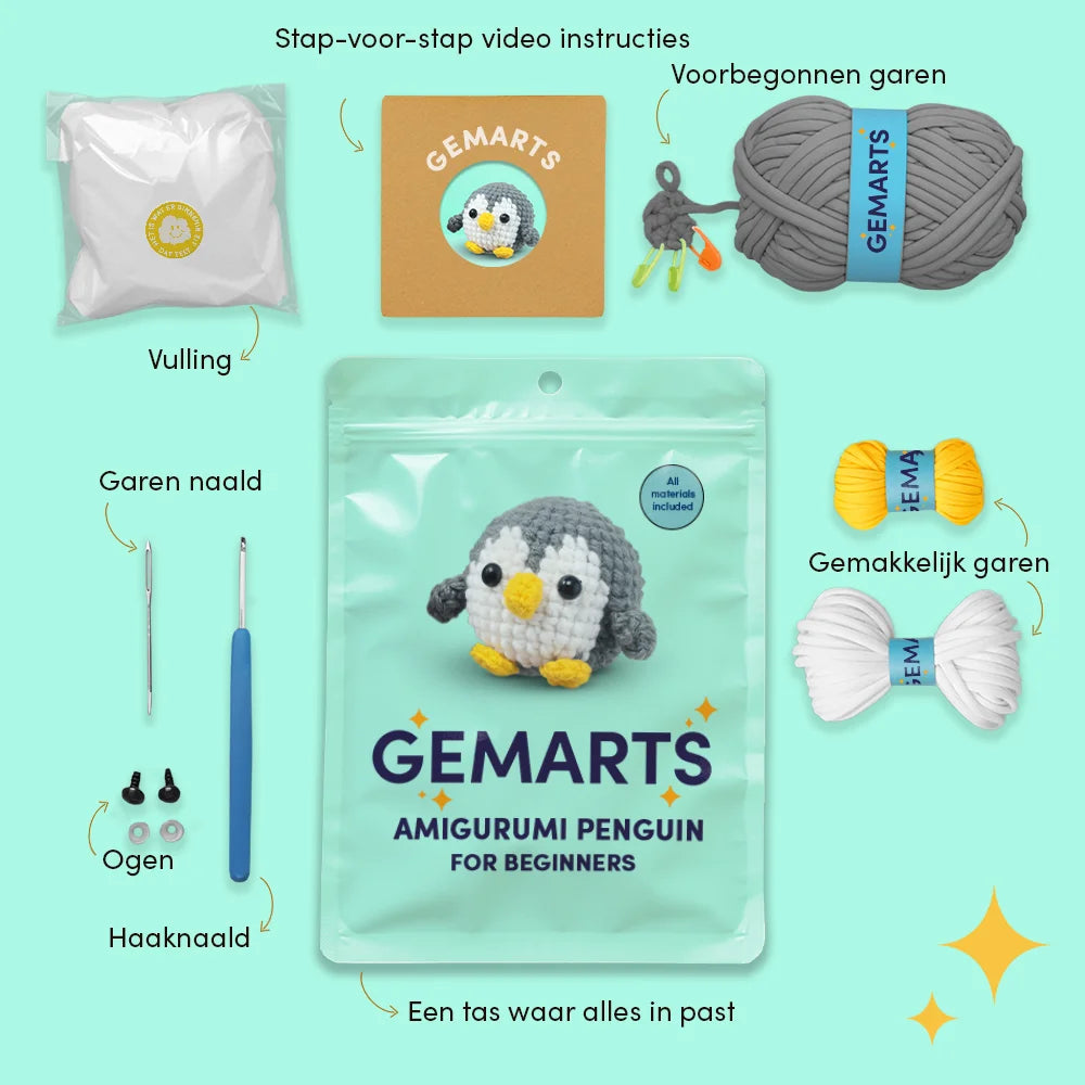 Amigurumi Pingvin - Gemarts