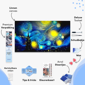Peterskirkens nat Van Gogh-maleri | Storformat - SEOS Shop
