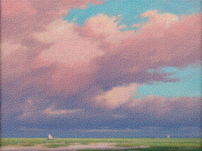 Diamantmaleri - Lyserøde himmel