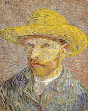 Diamantmaleri Portræt Vincent van Gogh med stråhat - SEOS Shop ®