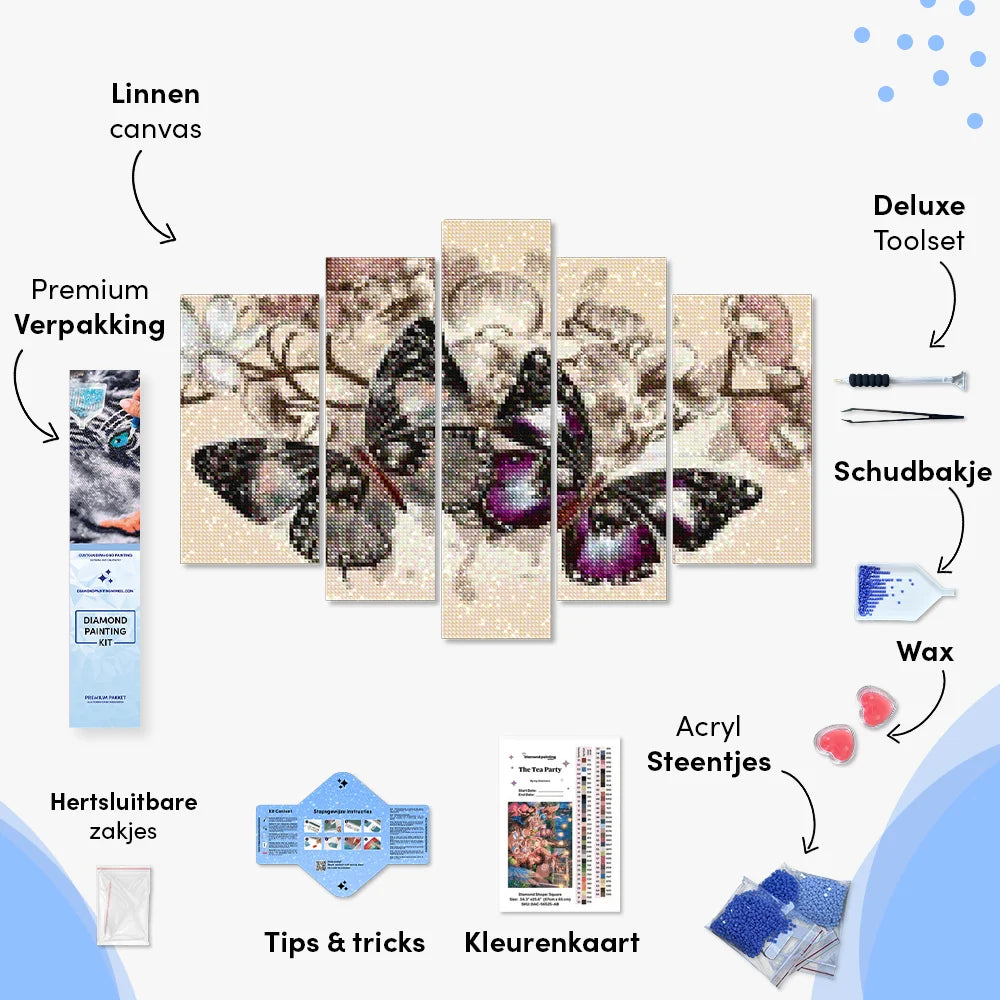 Smukke sommerfugle 5 Luik - SEOS Shop®
