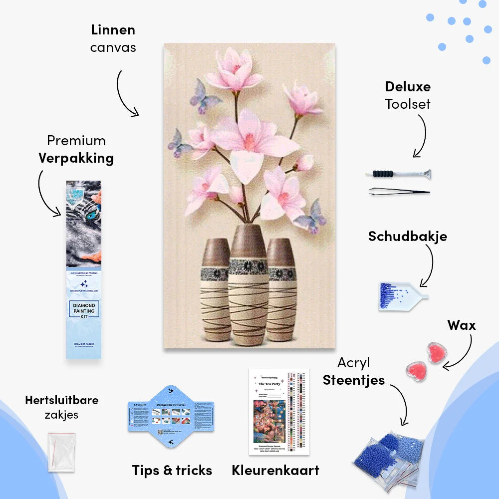 Lyserøde blomster | Stor størrelse - SEOS Shop ®