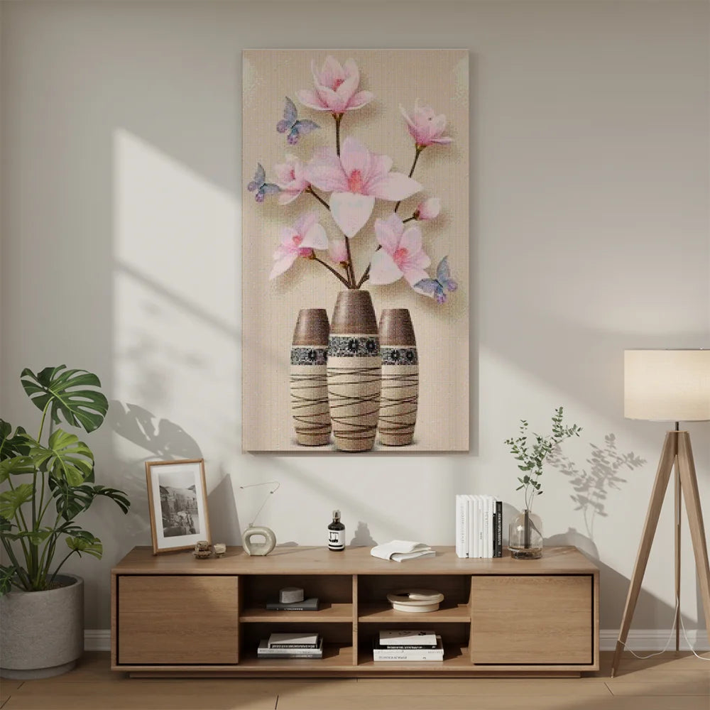Lyserøde blomster | Stor størrelse - SEOS Shop ®