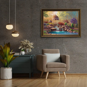 Diamantmaleri - Fredfyldt havepavillon