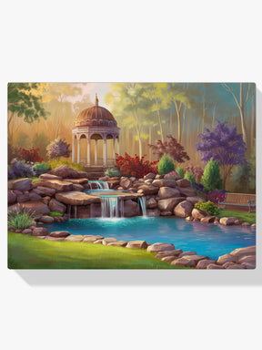 Diamantmaleri - Fredfyldt havepavillon