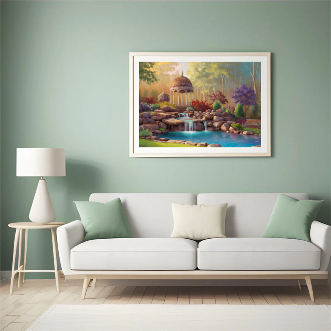 Diamantmaleri - Fredfyldt havepavillon